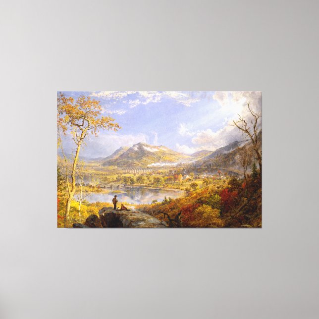 Impressão Em Tela J. F. CROPSEY Starrucca Viaduct, Pensilvânia 1865 (Frente)