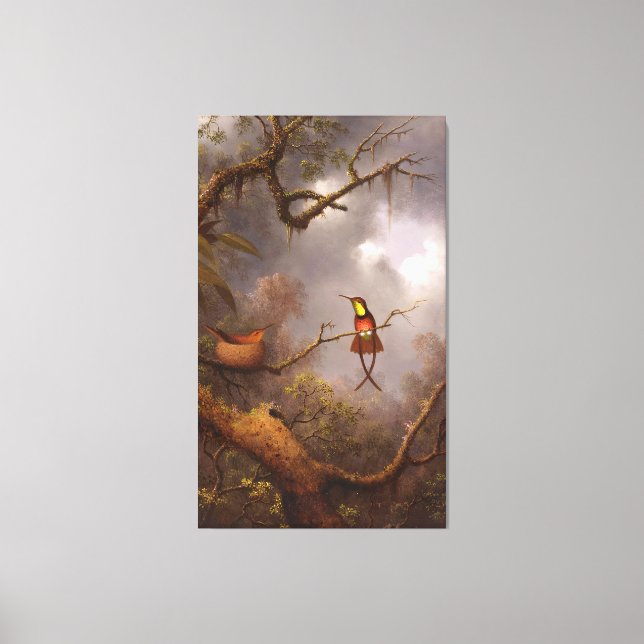 Impressão Em Tela J. HEADE - Crimson Topaz Hummingbird (1870-83) (Frente)