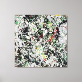 Impressão Em Tela J. P. - Número 12 - 1950 - Pintura de ação -