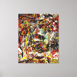 Impressão Em Tela J. P. - Número 22 - 1949 - Pintura de ação -