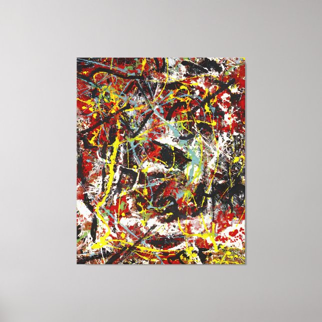 Impressão Em Tela J. P. - Número 22 - 1949 - Pintura de ação - (Frente)