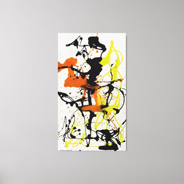 Impressão Em Tela J. P. - Número 26 - 1949 - Pintura de ação - (Frente)