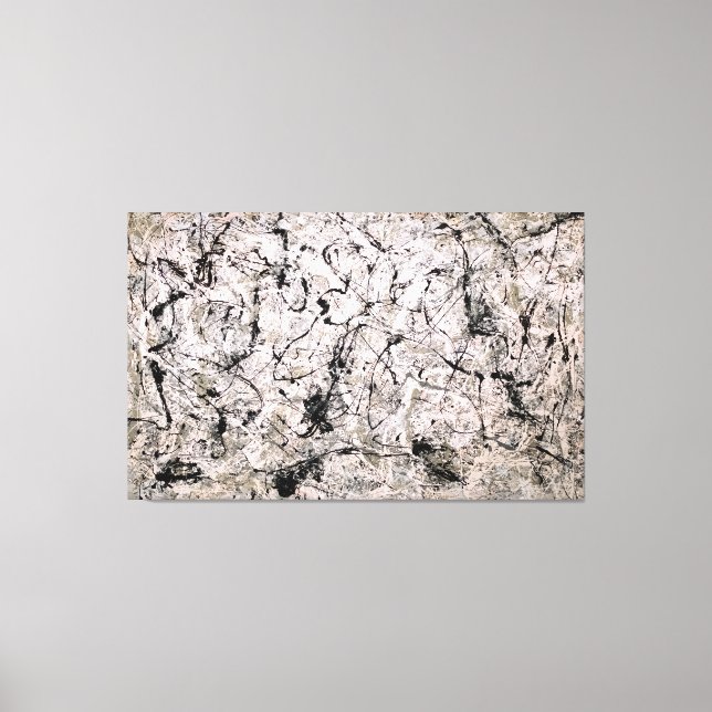 Impressão Em Tela J. P. - Número 28 - 1950 - Pintura de ação - (Frente)