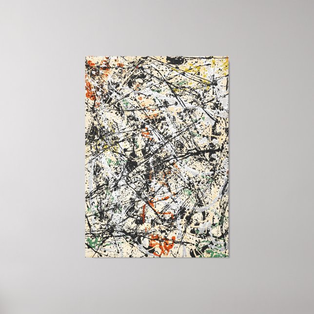 Impressão Em Tela J. P. - Número 32 - 1949 - Pintura de ação - (Frente)