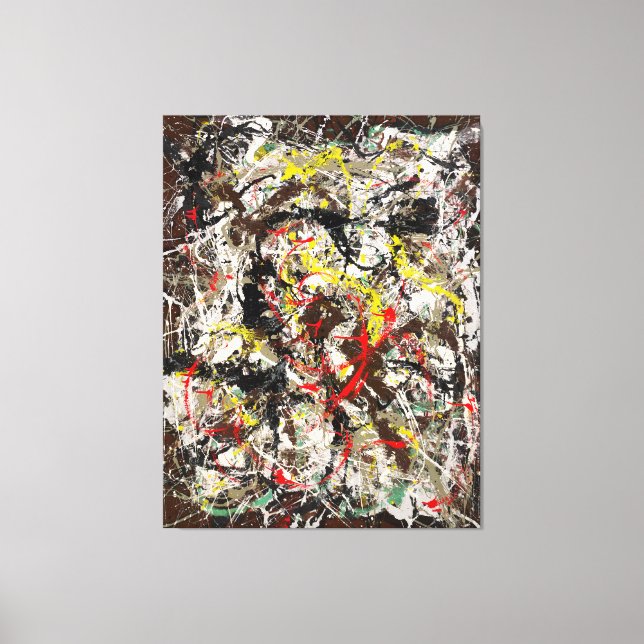 Impressão Em Tela J. P. - NÚMERO 4 - 1950 - Pintura - (Frente)