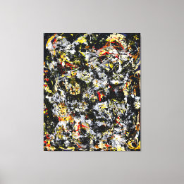 Impressão Em Tela J. P. - Número 4 - 1951 - Pintura de ação -