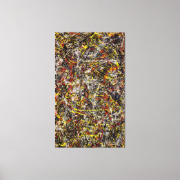 Impressão Em Tela J. P. - Número 5 - 1948 - Pintura de ação -