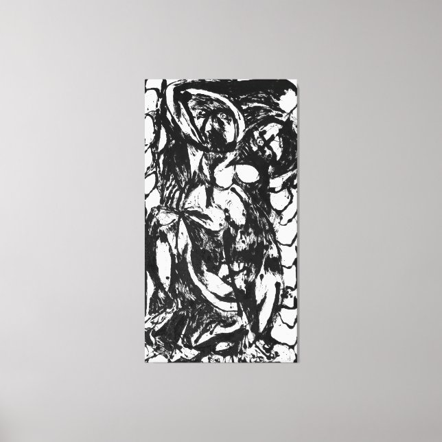 Impressão Em Tela J. P. - NÚMERO 5 - 1952 - Aromas pretos - (Frente)