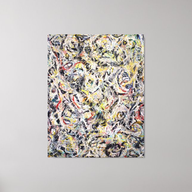 Impressão Em Tela J. P. - OLHOS NO CALOR - 1946 - Pintura de ação- (Frente)