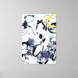 Impressão Em Tela J. P. - PRATA E NEGRO I - 1950 - Abstrato -