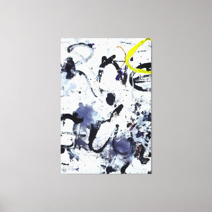 Impressão Em Tela J. P. - PRATA E NEGRO I - 1950 - Abstrato -