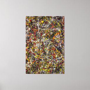 Impressão Em Tela J. Pollock - Número 5 - 1948 - Pintura gestual -