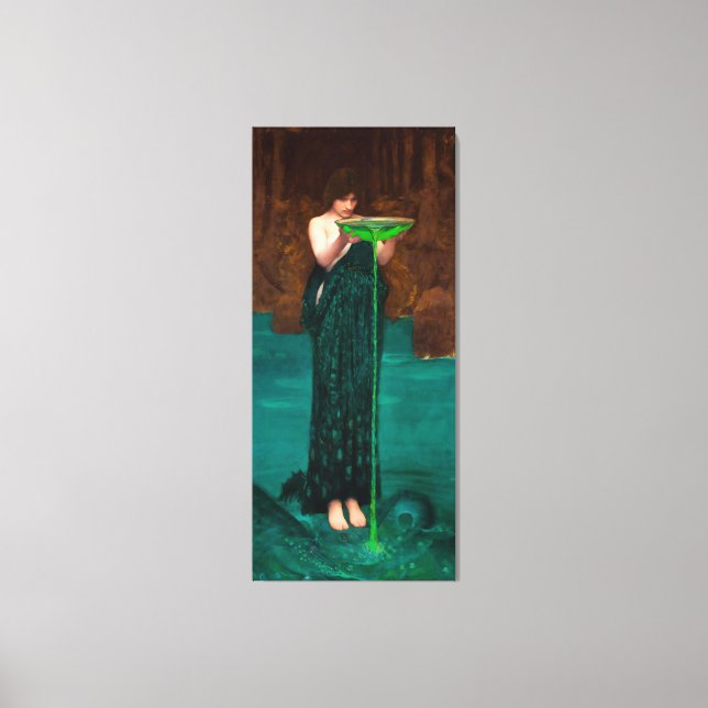 IMPRESSÃO EM TELA J. W. WATERHOUSE - CIRCE INVIDIOSA - 1892 - (Frente)