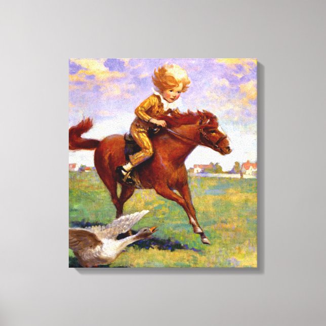 Impressão Em Tela "Jackanapes" por Jessie Willcox Smith (Frente)