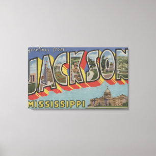 Impressão Em Tela Jackson, Mississippi - grandes cenas da letra