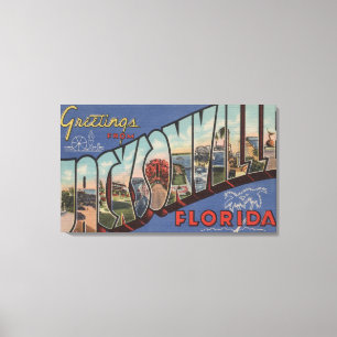 Impressão Em Tela Jacksonville, Florida - grandes cenas da letra