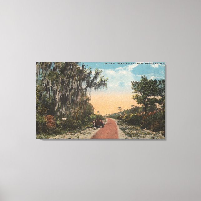 Impressão Em Tela Jacksonville, Flórida - Visão de John Anderson (Frente)