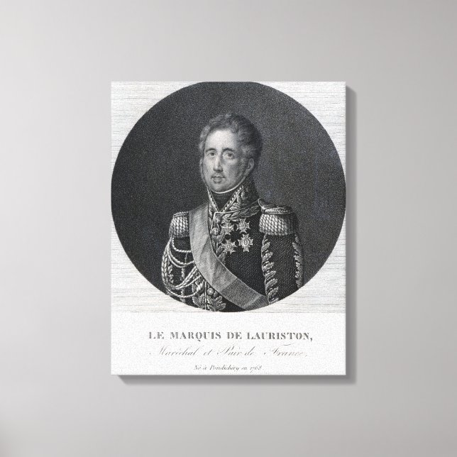 Impressão Em Tela Jacques Law, Marquês de Lauriston (Frente)