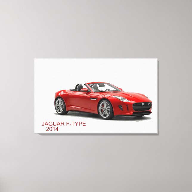 Impressão Em Tela Jaguar F-TYPE 2014 (Frente)