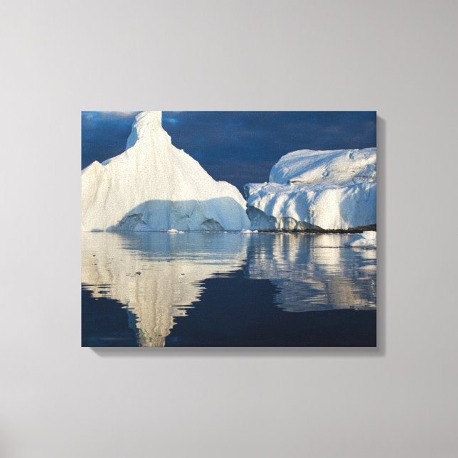 Impressão Em Tela Jakobshavn Glacier Disko Bay Ilulissat, Gronelândi (Frente)