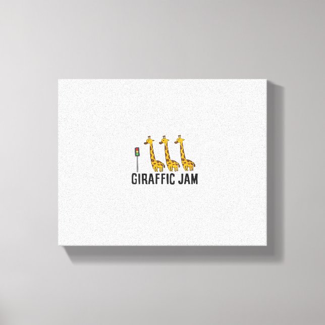 Impressão Em Tela Jam das Mulheres Giraffic Engraçado Girafa Pun Cut (Frente)