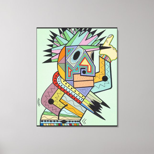 Impressão Em Tela "Jam in Brooklyn", por Ruchell Alexander (Frente)