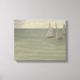 Impressão Em Tela James Abbott McNeill Whistler - Trouville - Cinza
