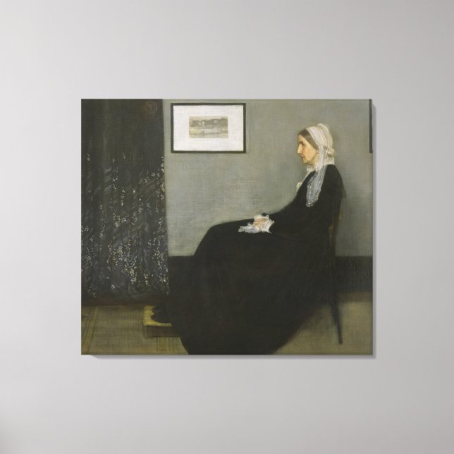 Impressão Em Tela James Abbott Whistler - Mãe de Assobiador (Frente)