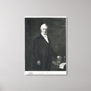 Impressão Em Tela James Buchanan, 15o presidente do estado unido