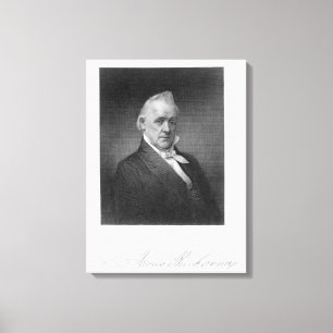 Impressão Em Tela James Buchanan, gravado por Henry Bryan Salão