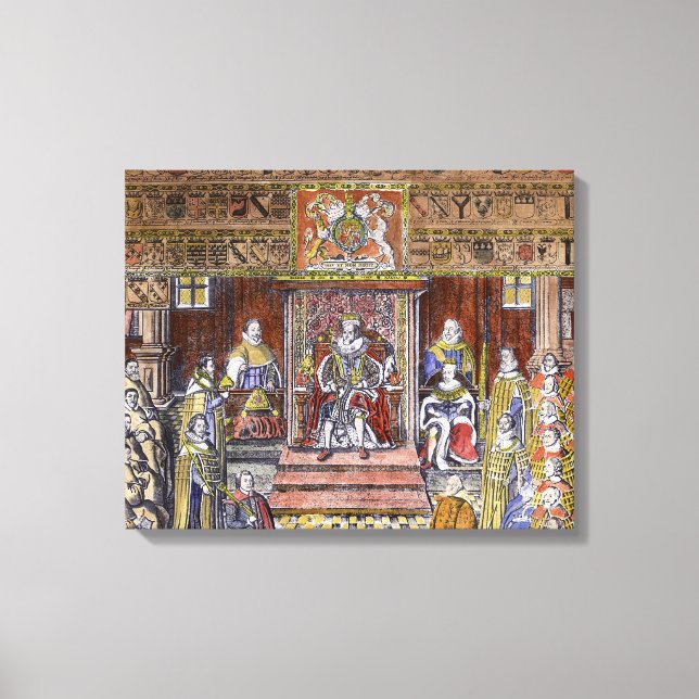 Impressão Em Tela James I da Inglaterra no Court, (Frente)