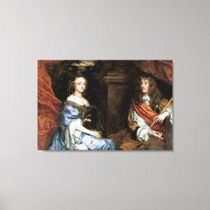 Impressão Em Tela James II e Anne Hyde pelo senhor Peter Lely