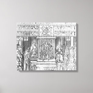 Impressão Em Tela James mim de Inglaterra na corte