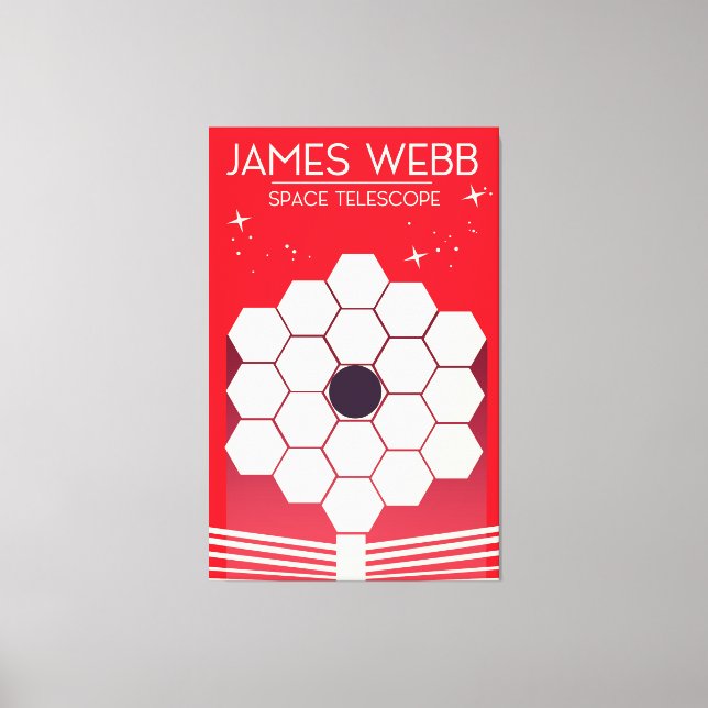 Impressão Em Tela james webb space telescópio, (Frente)