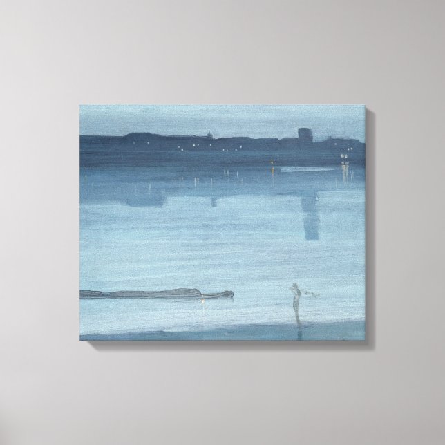 Impressão Em Tela James Whistler - Noite: Chelsea (Frente)