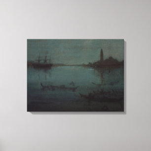 Impressão Em Tela James Whistler - Noturne: A Lagoa, Veneza