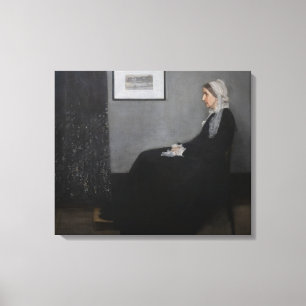 Impressão Em Tela James Whistler - Retrato da Mãe do Artista