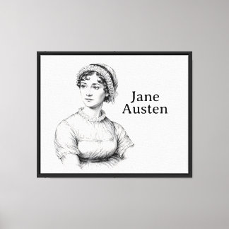 Impressão Em Tela Jane Austen