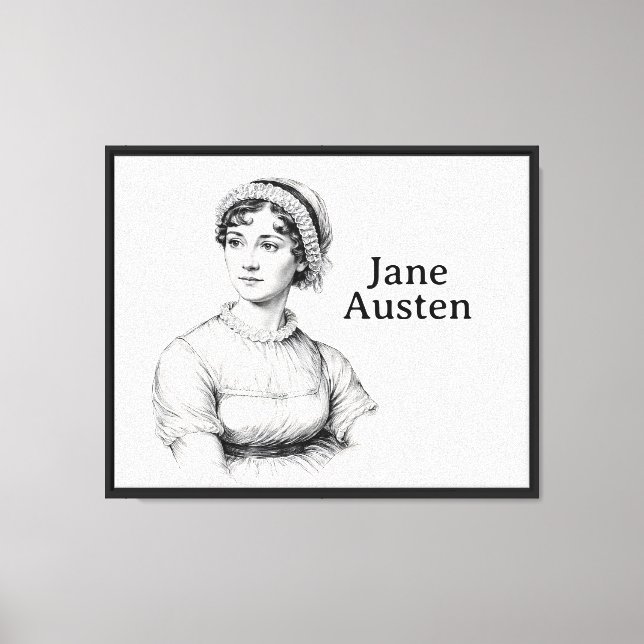 Impressão Em Tela Jane Austen (Frente)