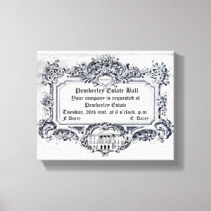 Impressão Em Tela Jane Austen: Bola Estate Pemberley