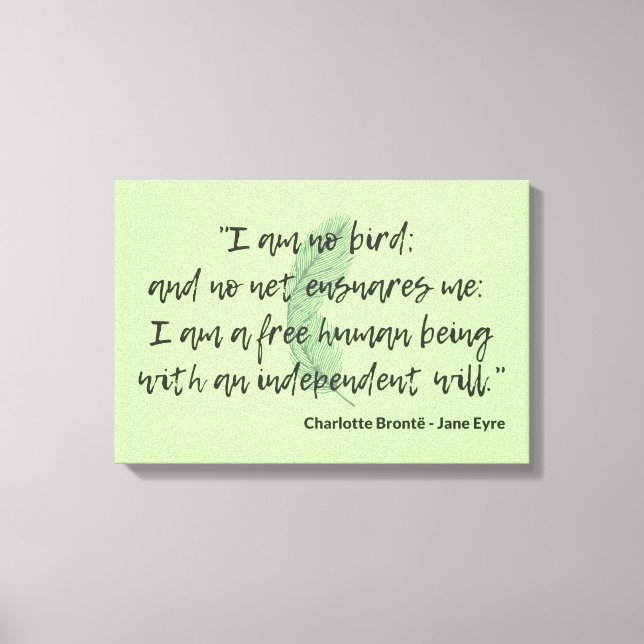 Impressão Em Tela Jane Eyre Cote II (Frente)