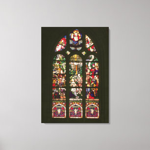 Impressão Em Tela Janela que descreve o baptismo do cristo, 1490