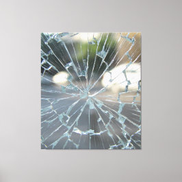 Impressão Em Tela janela quebrada