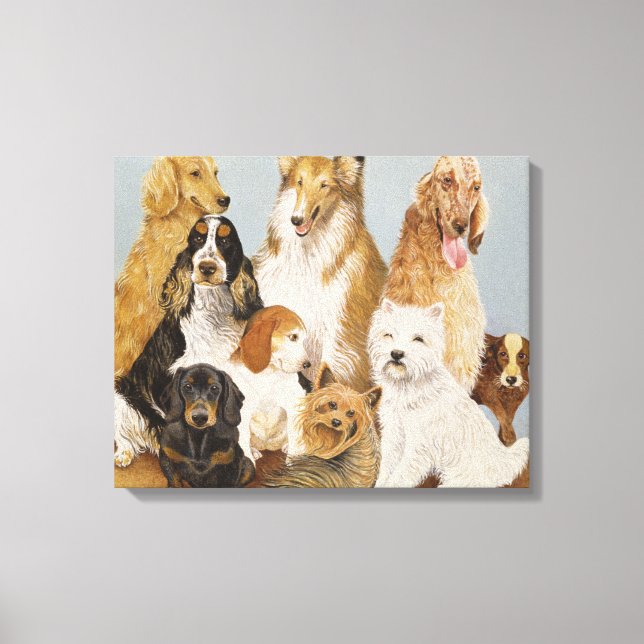 Impressão Em Tela Janto de cães (Frente)