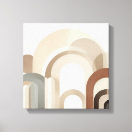 Impressão Em Tela Japandi Arch Abstract for Peaceful Spaces