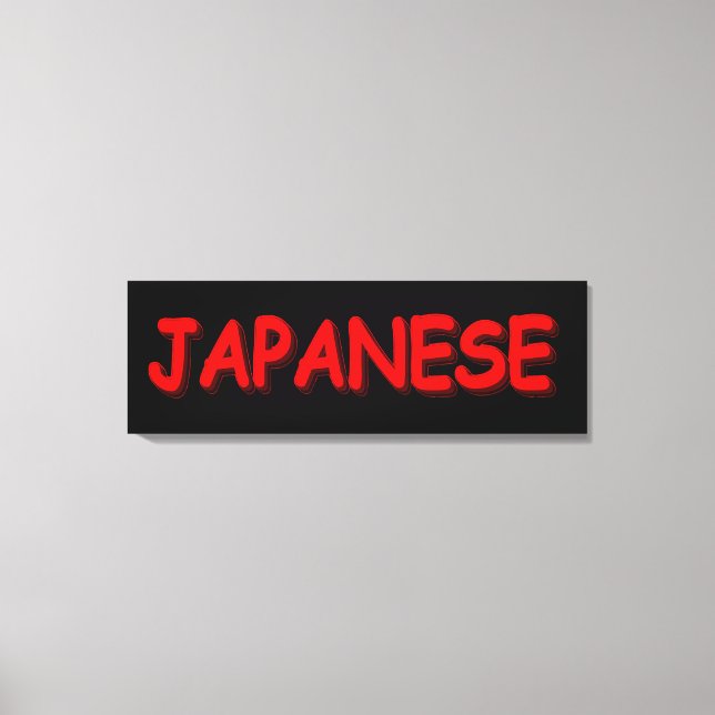 Impressão Em Tela "JAPONÊS" Design. Comprar Agora (Frente)