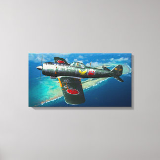 Impressão Em Tela Japonês Ki-84 "Frank" em voo