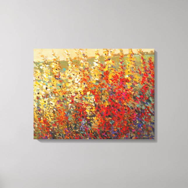 Impressão Em Tela Jardim Brilhante Mural de Primavera Wildflower (Frente)