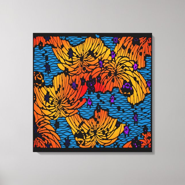 Impressão Em Tela Jardim d'água de Suki 4 (Frente)