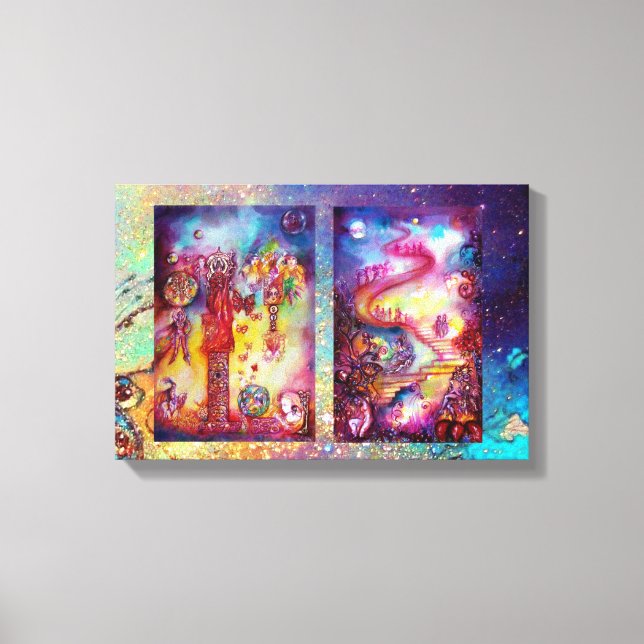 IMPRESSÃO EM TELA JARDIM DAS SOMBRAS PERDIDAS/ESCADAS MÍSTICAS (Frente)